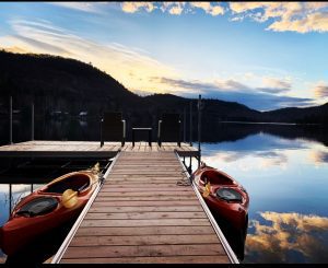 chalet la perle cacher sur le lac 